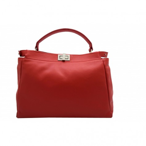 Borsa a mano grande di pelle liscia                                   138
