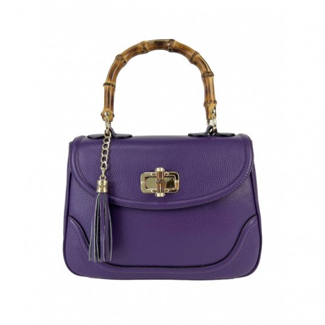 Borsa a mano media di pelle martellata                197