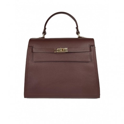Borsa a mano media di pelle martellata                    196