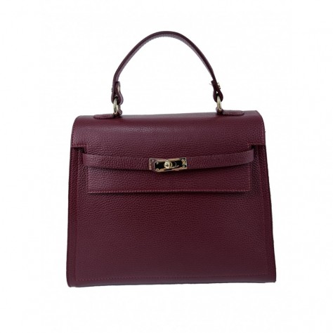 Borsa a mano media di pelle martellata                    196