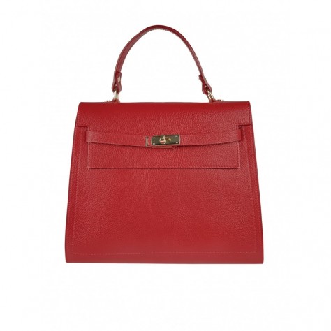 Borsa a mano media di pelle martellata                    196