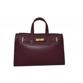 Handbag in leather...