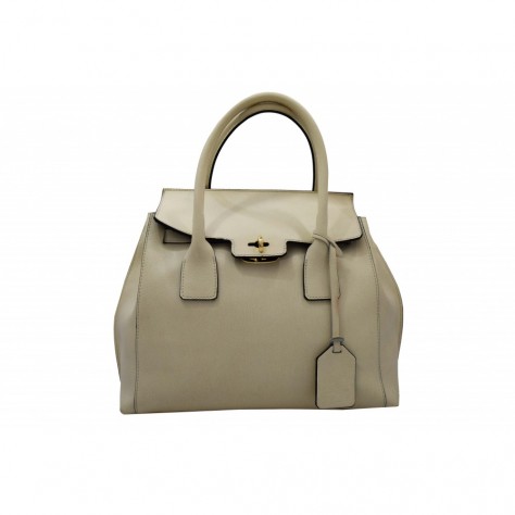 Borsa a mano di pelle safiano                           123