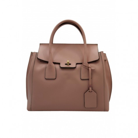 Borsa a mano di pelle safiano                           123