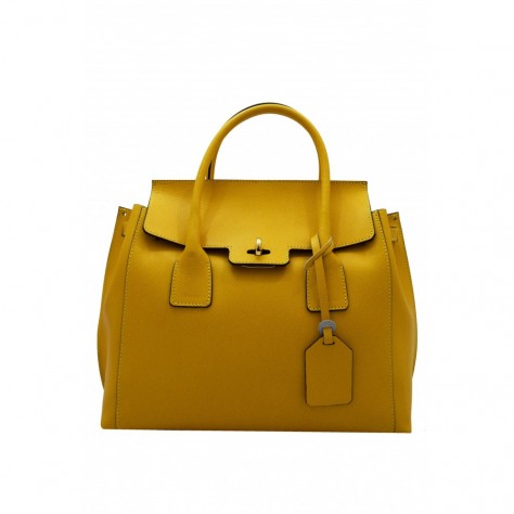 Borsa a mano di pelle safiano 123