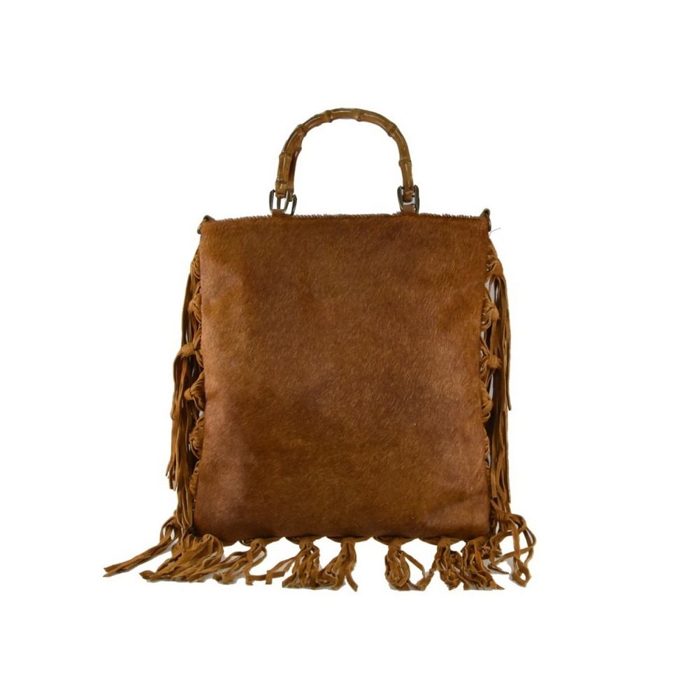 Sac à main en cuir de poney imprimé militaire     201