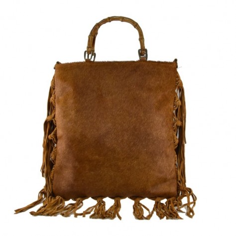 Military print pony skin handbag                       201