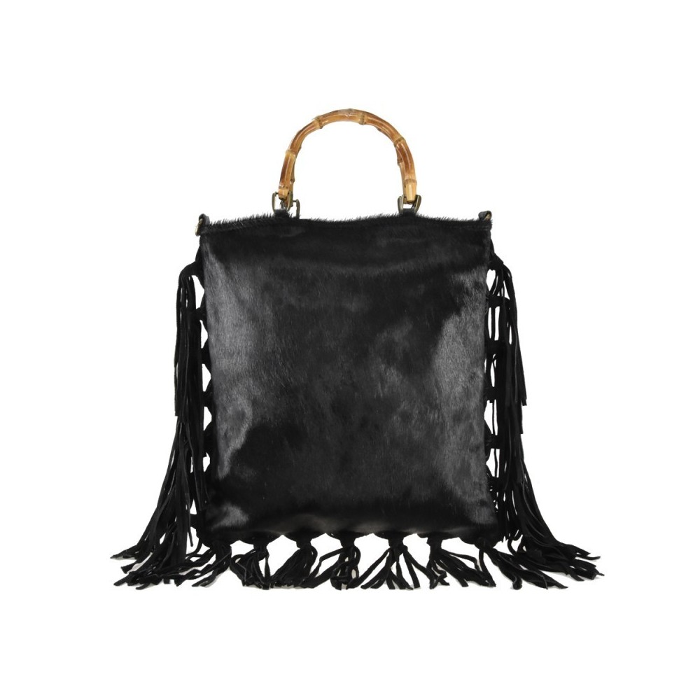 Sac à main en cuir de poney imprimé militaire     201