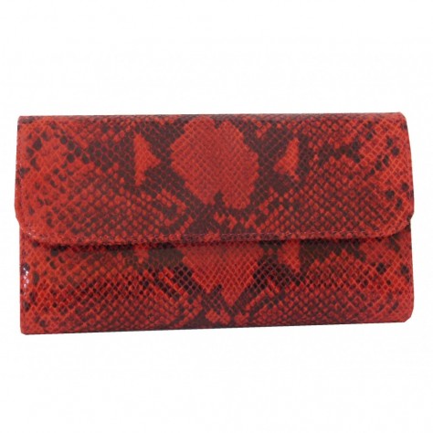 Pochette de soirèe en cuir à imprimé python 110
