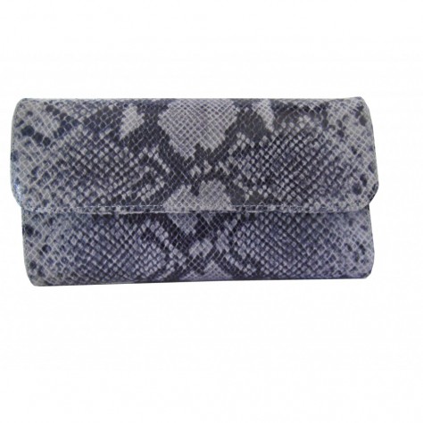 Pochette de soirèe en cuir à imprimé python 110