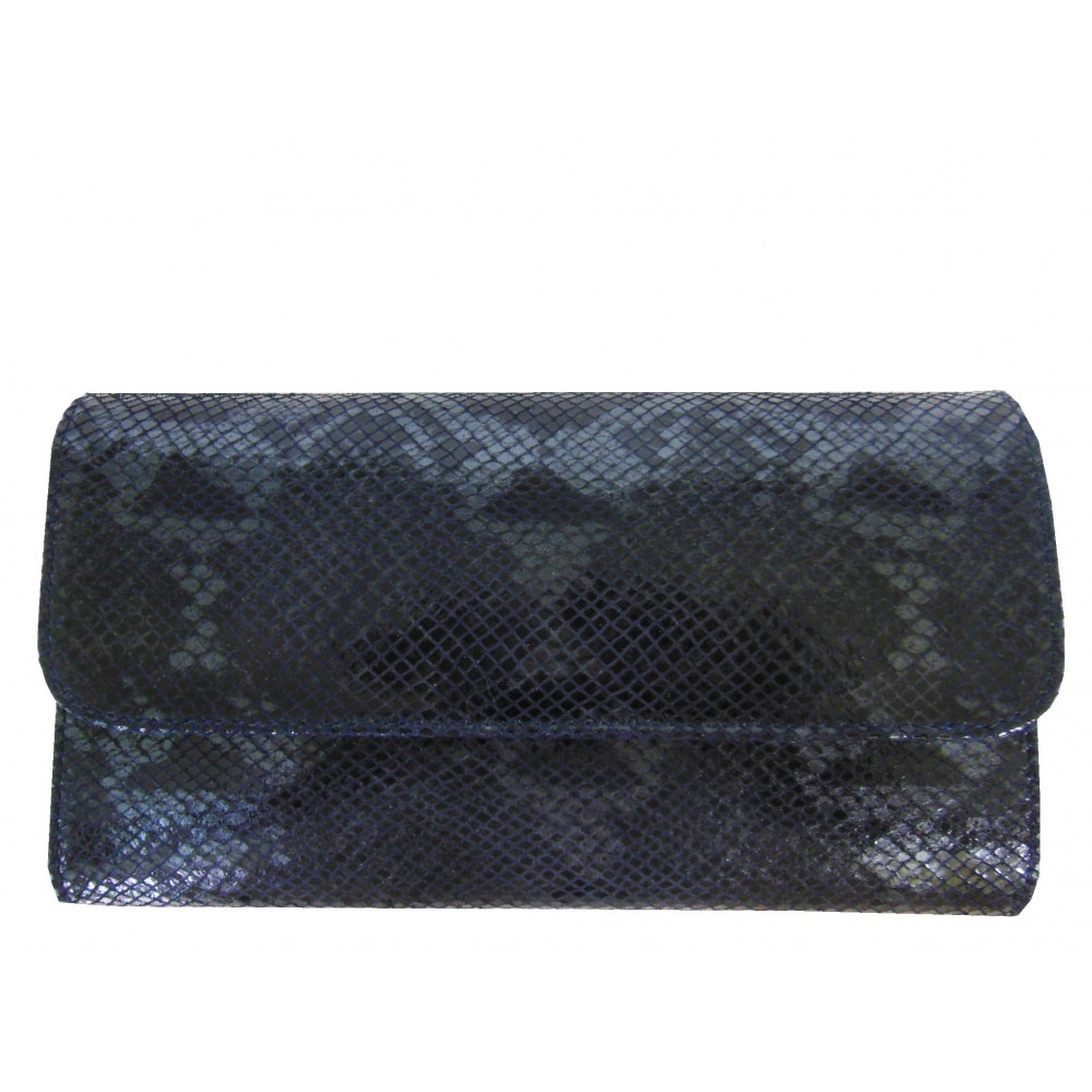 Pochette da sera di pelle stampa pitone         110