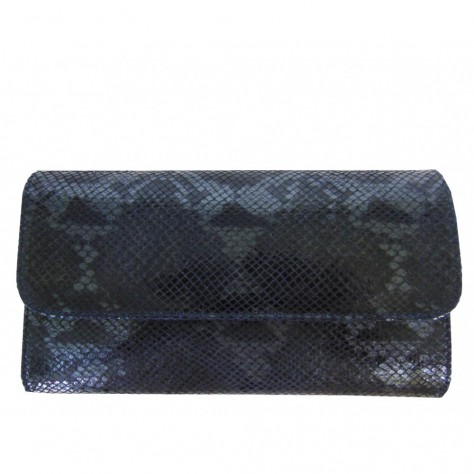 Pochette de soirèe en cuir à imprimé python 110