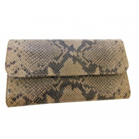 Pochette de soirèe  en cuir à imprimé python     110