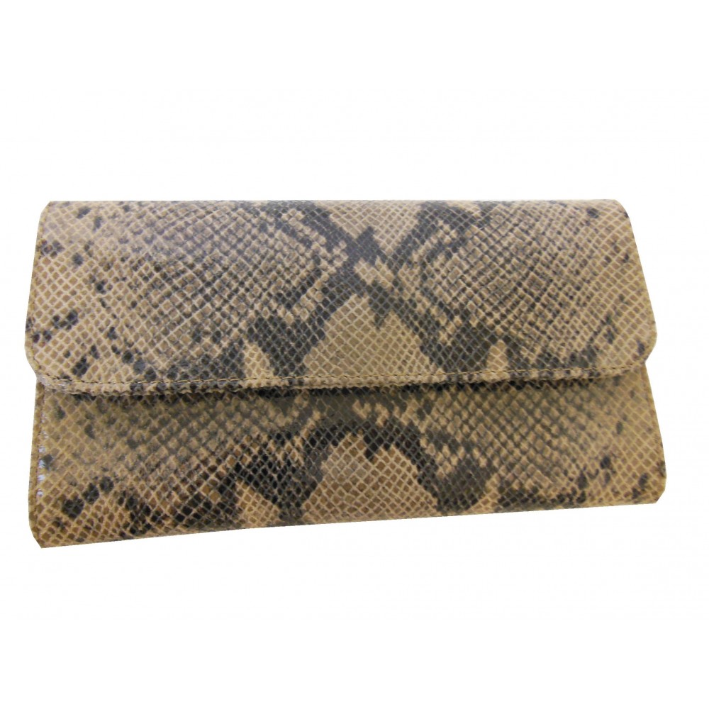 Pochette de soirèe  en cuir à imprimé python     110