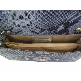 LEDER ABENDTASCHE  PYTHON-DRUCK     110