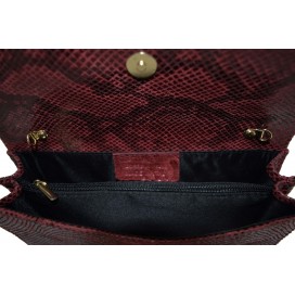 Pochette de soirèe  en cuir à imprimé python     110