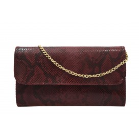 LEDER ABENDTASCHE  PYTHON-DRUCK     110