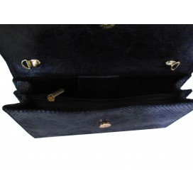 LEDER ABENDTASCHE  PYTHON-DRUCK     110