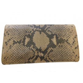 Pochette de soirèe  en cuir à imprimé python     110