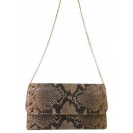 Pochette de soirèe  en cuir à imprimé python     110