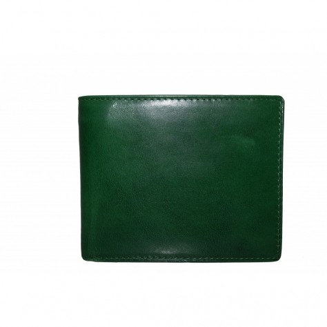 Portafoglio uomo di pelle vitello   verde     161P
