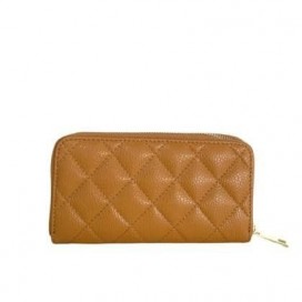 Women's quilted leather wallet                         212C
