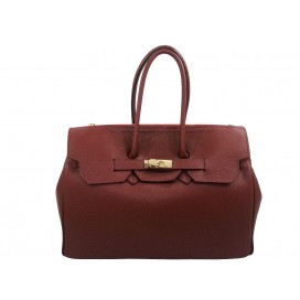Borsa a mano di pelle martellata                      195