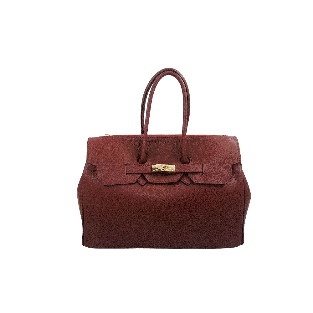 Borsa a mano di pelle martellata                      195
