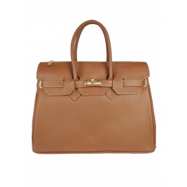 Borsa a mano di pelle martellata                      195