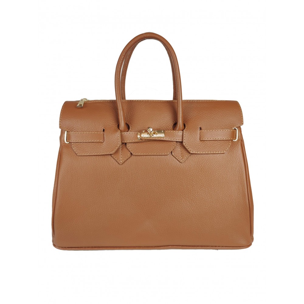 Borsa a mano di pelle martellata                      195
