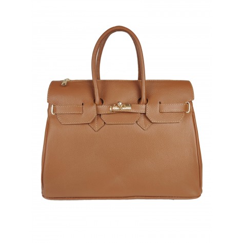 Borsa a mano di pelle martellata                      195