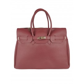 Borsa a mano di pelle martellata                      195