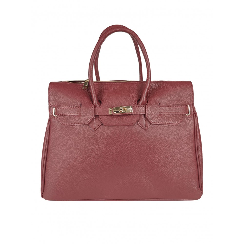Borsa a mano di pelle martellata                      195