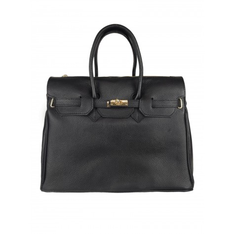 Borsa a mano di pelle martellata                      195