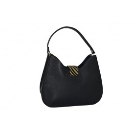 Borsa a mano di pelle /cavallino zebrato marrone   215