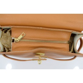 Borsa a mano media di pelle martellata                    196