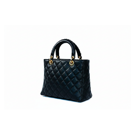 Gesteppte Lederhandtasche                                216