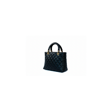 Gesteppte Lederhandtasche                                216